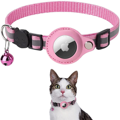 Reflective Apple AirTag Premium Safety Collar for Cats & Dogs