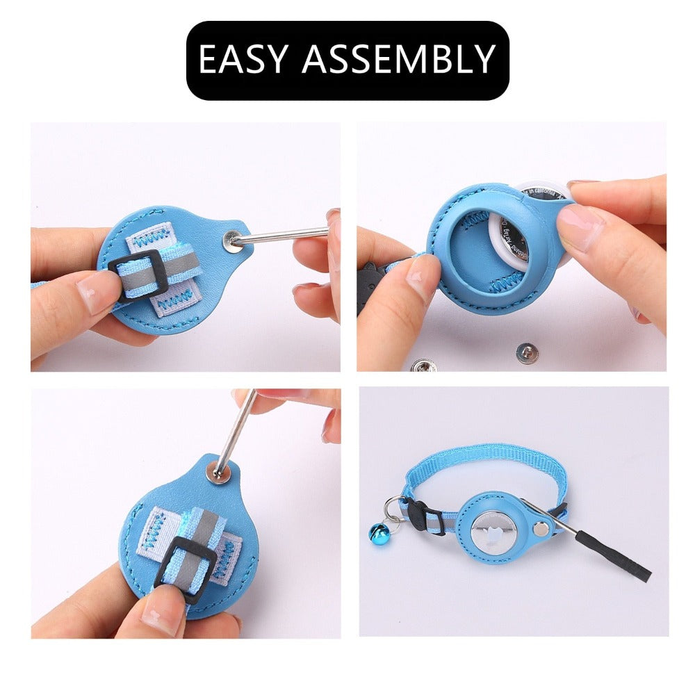 Reflective Apple AirTag Premium Safety Collar for Cats & Dogs