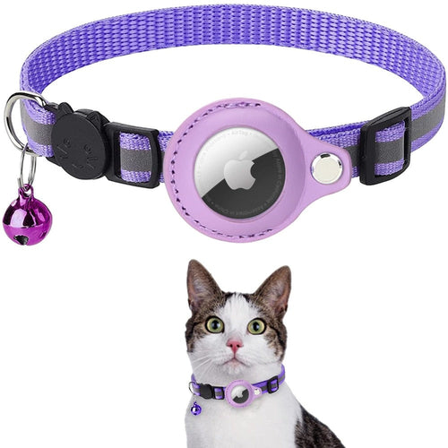 Reflective Apple AirTag Premium Safety Collar for Cats & Dogs