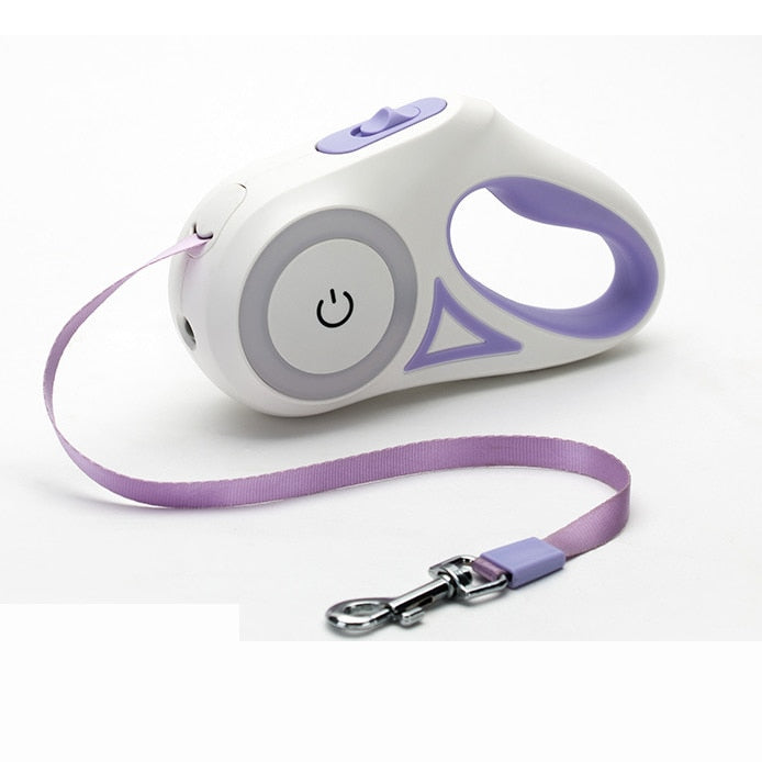 Automatic Retractable LED Pet Leash , Lighting Leash