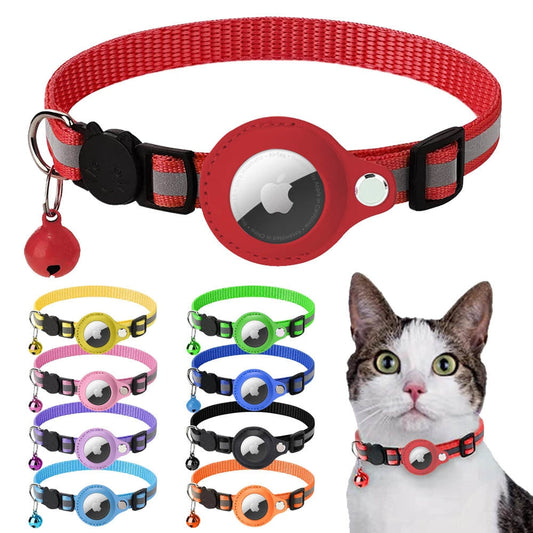 Reflective Apple AirTag Premium Safety Collar for Cats & Dogs