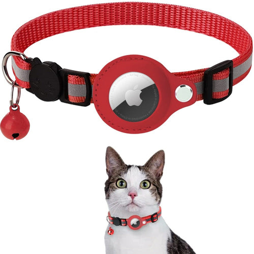 Reflective Apple AirTag Premium Safety Collar for Cats & Dogs