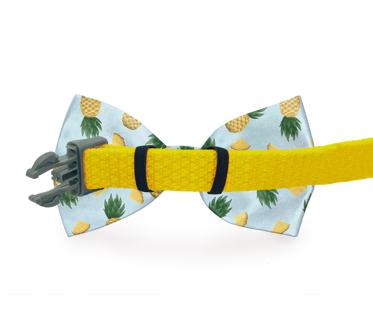 tropical pineapple pet bow tie